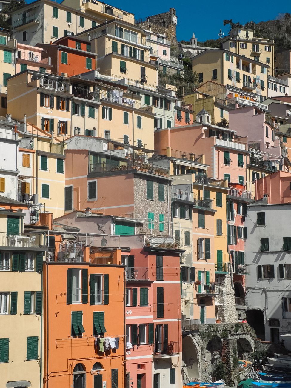 Ligurian coastline panorama